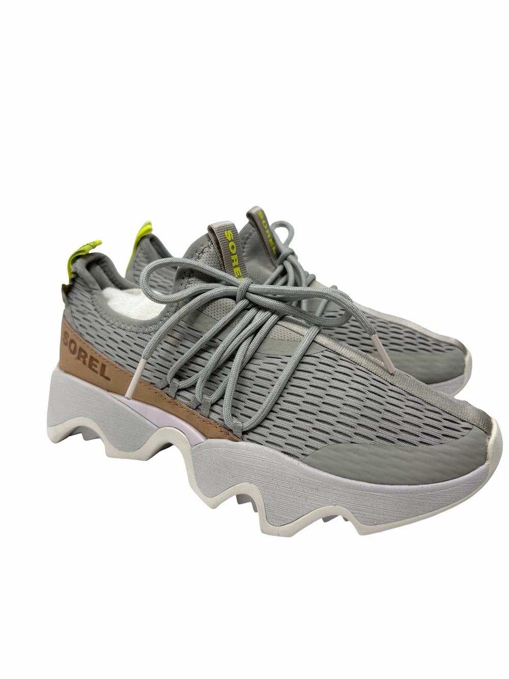 SOREL Women's Kinetic Impact Gray Lace Sneakers Size 7